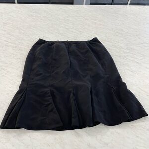 JONES STUDIO SEPARATES Poly Crepe Paneled A-Line 27 inch length Skirt Black
